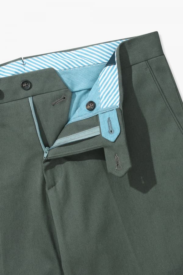 코튼 테이퍼드 802 카키 팬츠