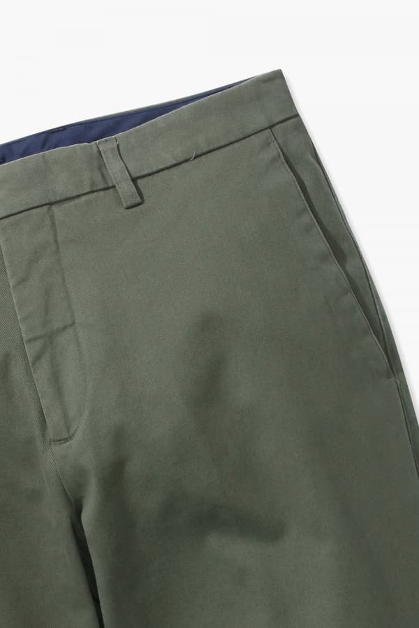 코튼 테이퍼드 803 카키 팬츠