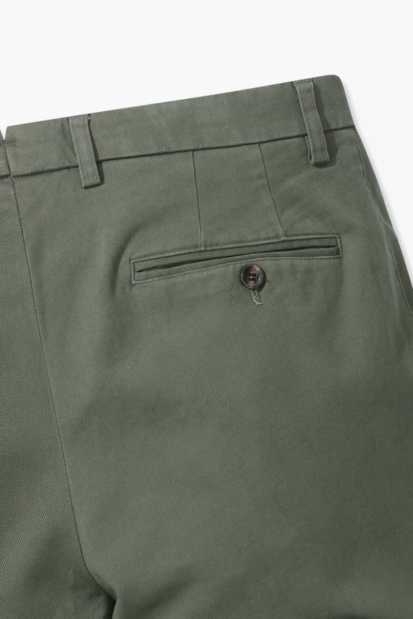 코튼 테이퍼드 803 카키 팬츠