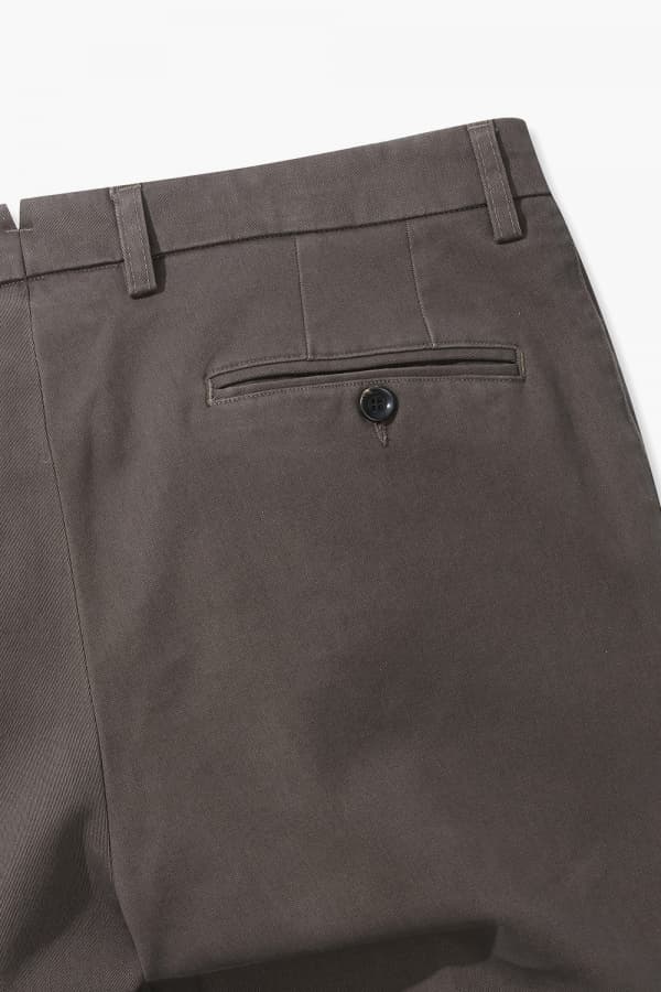 코튼 테이퍼드 803 다크브라운 팬츠