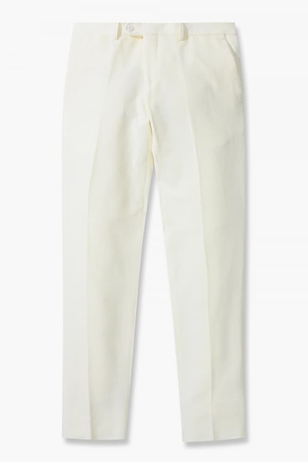 면 혼방 코듀로이 테이퍼드 804 아이보리 팬츠