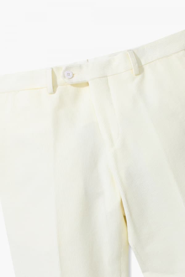 면 혼방 코듀로이 테이퍼드 804 아이보리 팬츠