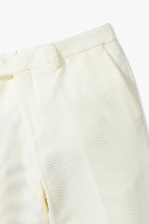 면 혼방 코듀로이 테이퍼드 804 아이보리 팬츠