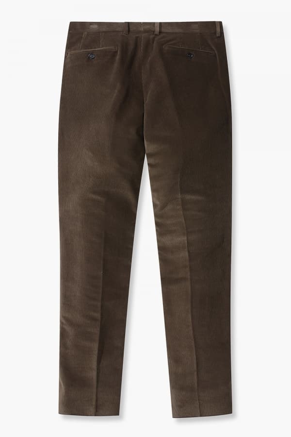 코튼 코듀로이 테이퍼드 804 다크브라운 팬츠