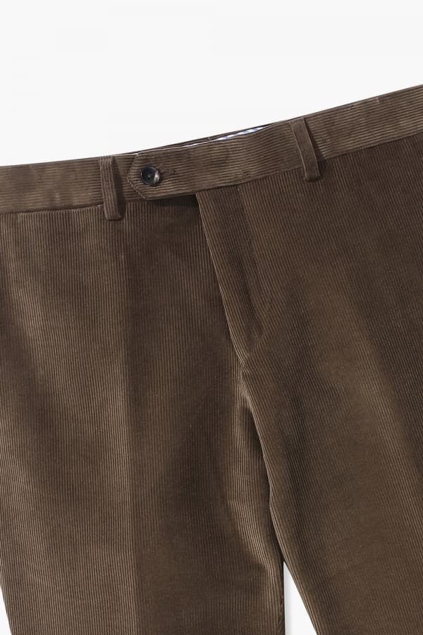 코튼 코듀로이 테이퍼드 804 다크브라운 팬츠