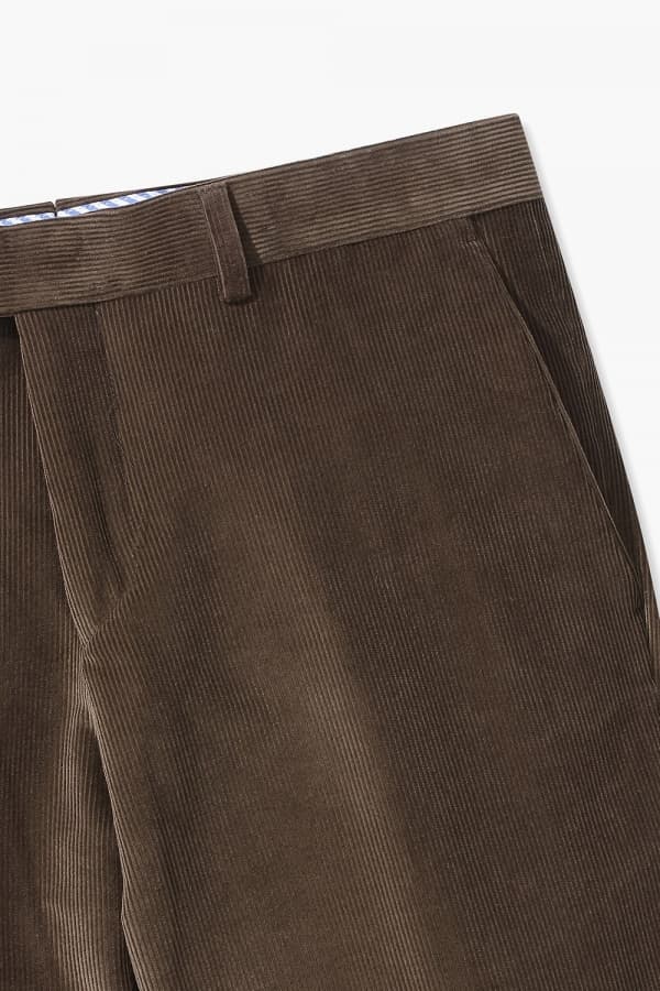 코튼 코듀로이 테이퍼드 804 다크브라운 팬츠