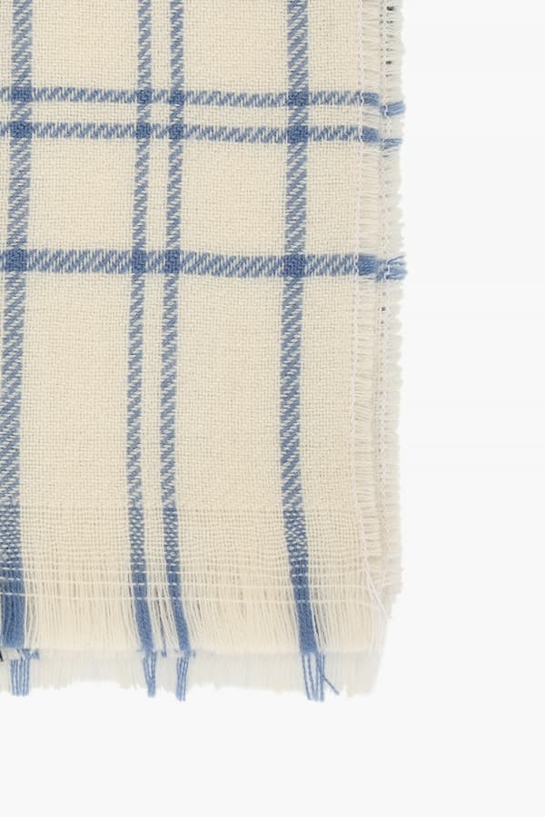 울 타탄 체크 104 그린 머플러