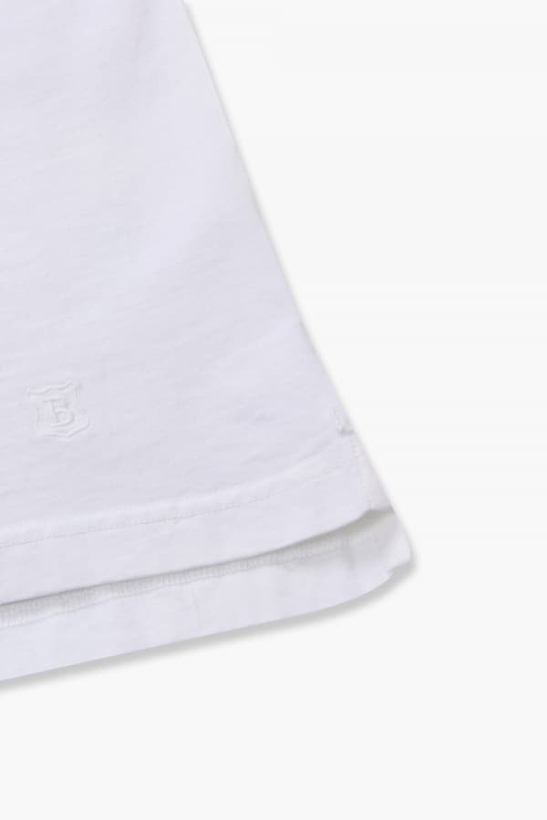 코튼 폴로 101 화이트 긴소매 티셔츠