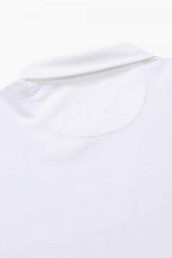 코튼 폴로 101 화이트 긴소매 티셔츠