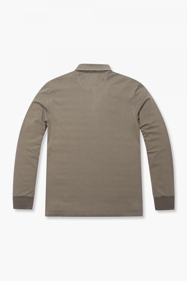 코튼 폴로 101 브라운 긴소매 티셔츠