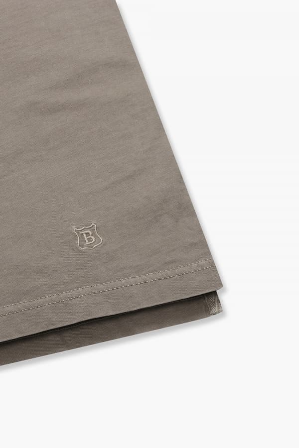 코튼 폴로 101 브라운 긴소매 티셔츠