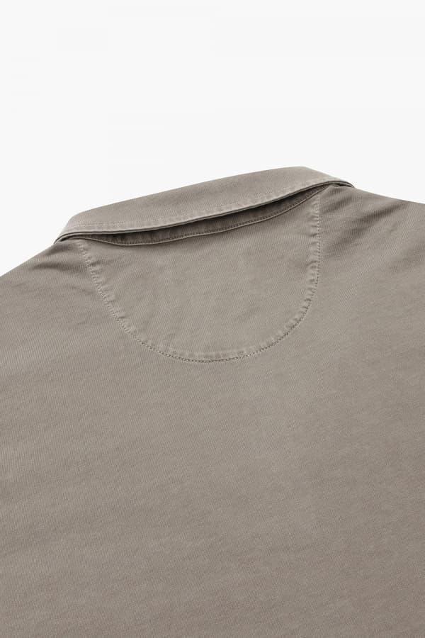 코튼 폴로 101 브라운 긴소매 티셔츠