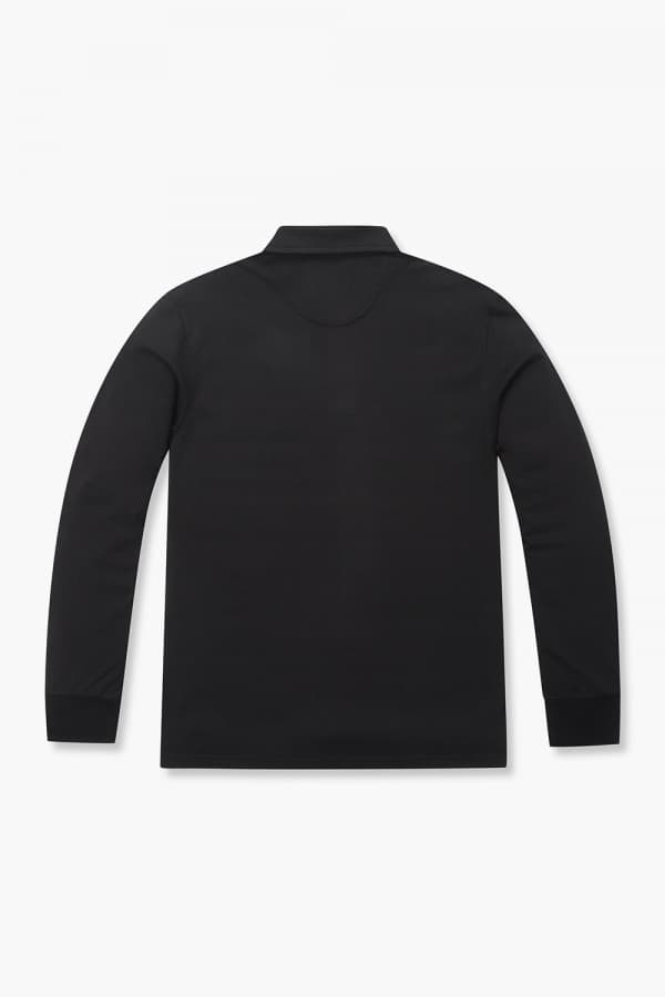 코튼 폴로 101 블랙 긴소매 티셔츠