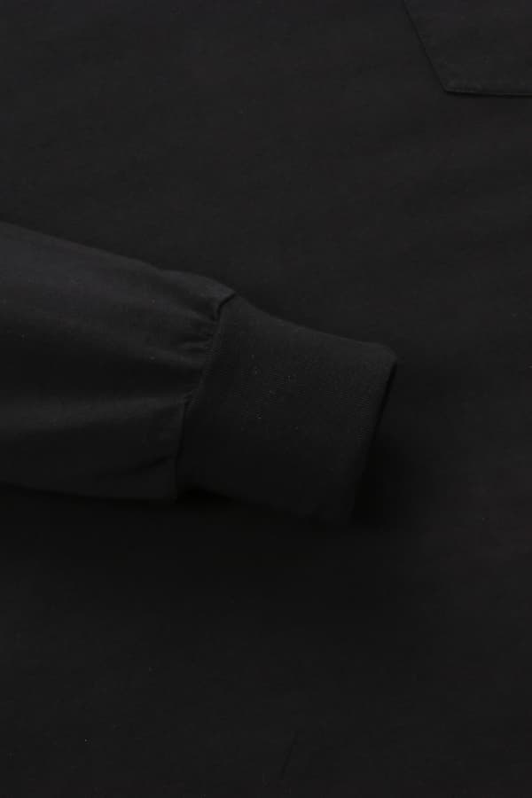 코튼 폴로 101 블랙 긴소매 티셔츠