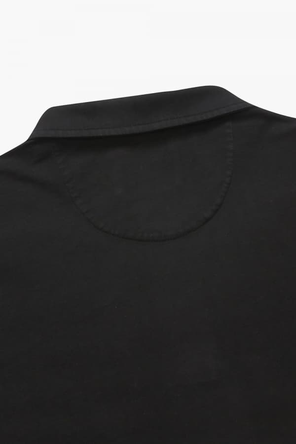 코튼 폴로 101 블랙 긴소매 티셔츠