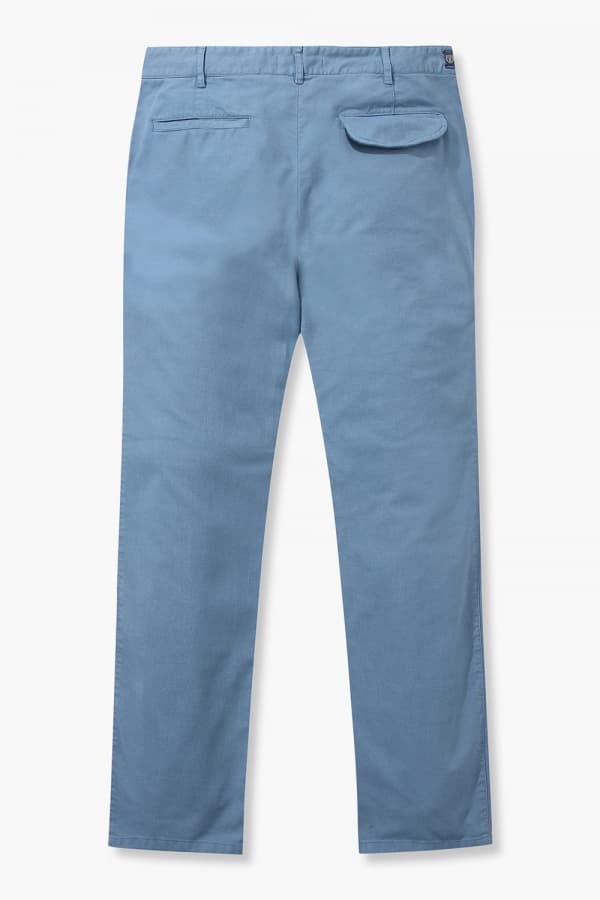 코튼 테이퍼드 302 블루 캐주얼 팬츠