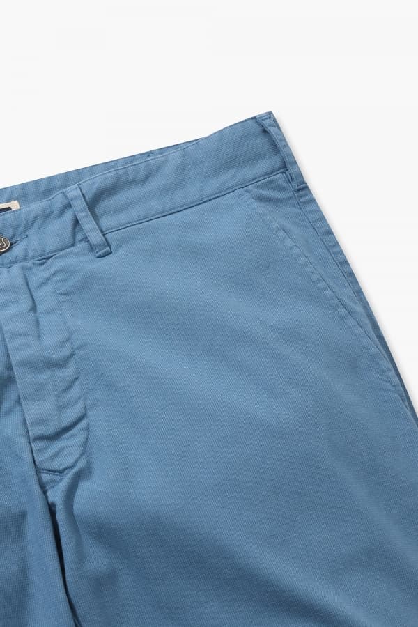 코튼 테이퍼드 302 블루 캐주얼 팬츠