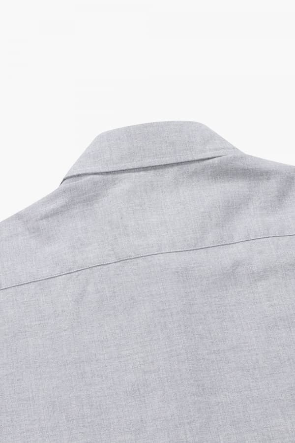 코튼 베이직 플란넬 302 라이트그레이 셔츠