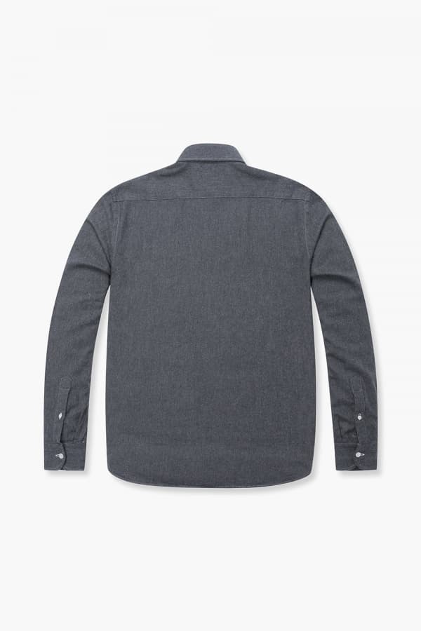 코튼 베이직 플란넬 305 다크그레이 셔츠