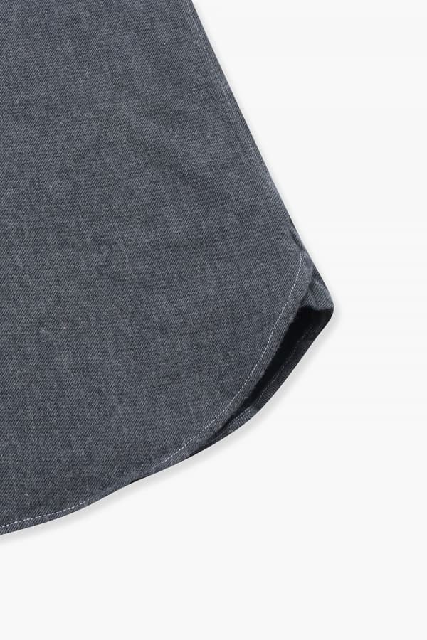 코튼 베이직 플란넬 305 다크그레이 셔츠