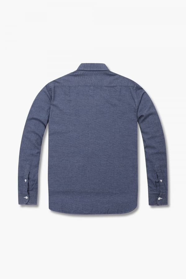 코튼 베이직 플란넬 306 네이비 셔츠