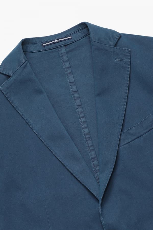 코튼 가먼트다잉 101 네이비 테일러드 자켓