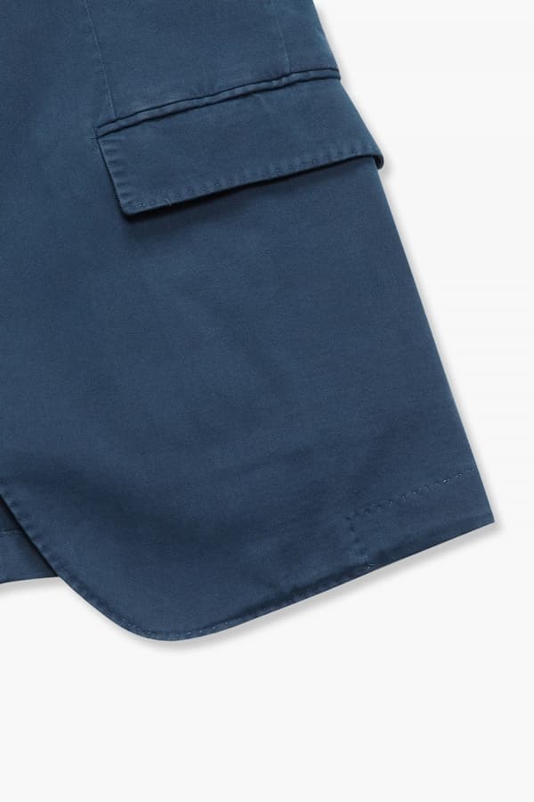 코튼 가먼트다잉 101 네이비 테일러드 자켓