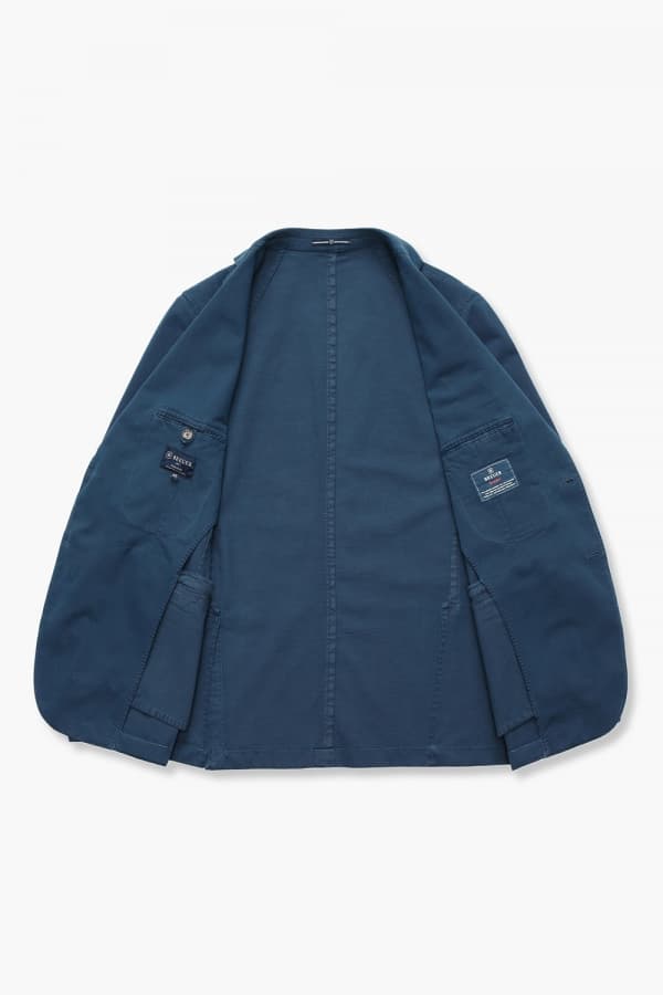 코튼 가먼트다잉 101 네이비 테일러드 자켓