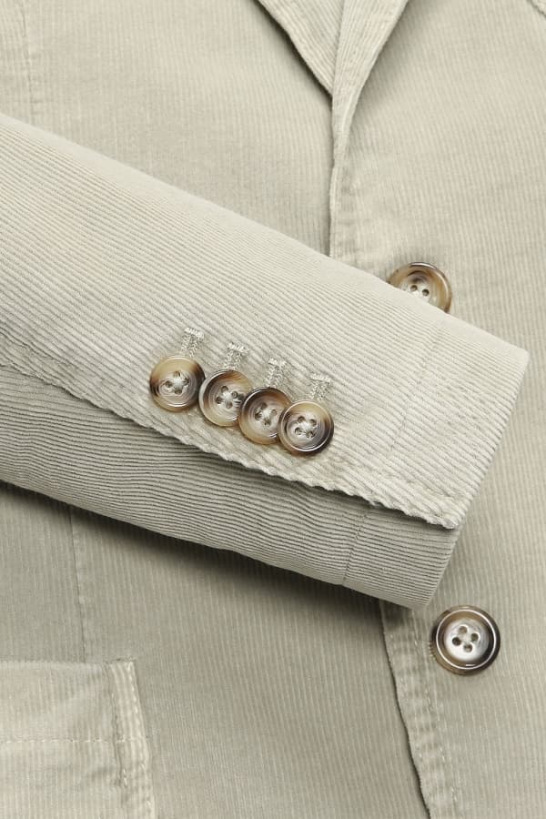 면 혼방 가먼트다잉 102 베이지 테일러드 자켓