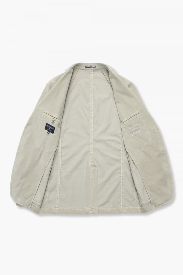 면 혼방 가먼트다잉 102 베이지 테일러드 자켓