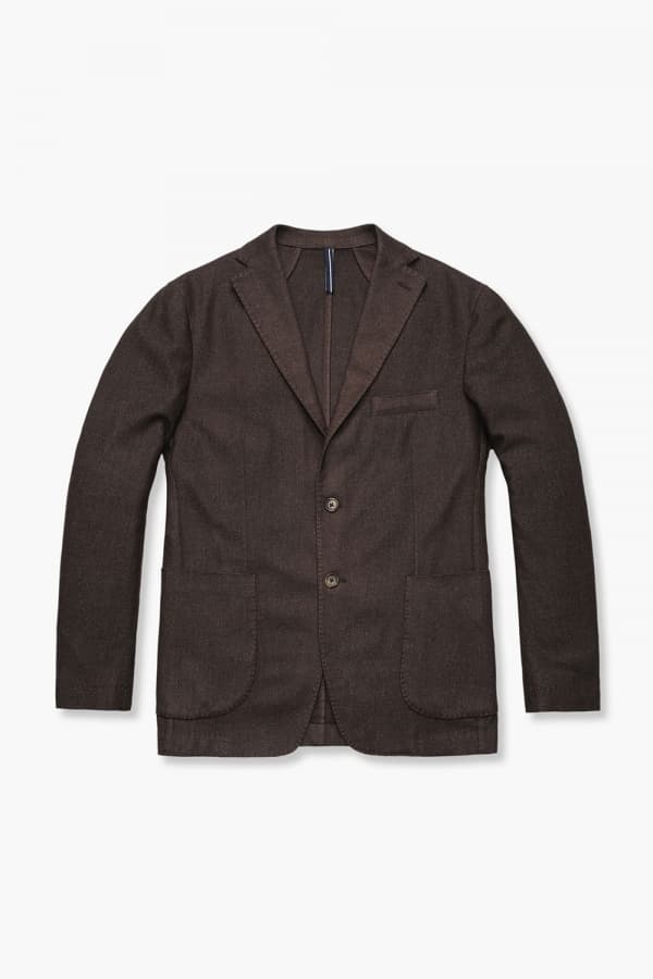 캐시미어 혼방 베이직 905 다크브라운 테일러드 자켓