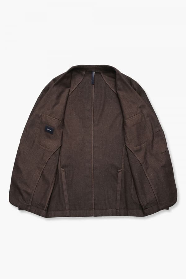 캐시미어 혼방 베이직 905 다크브라운 테일러드 자켓