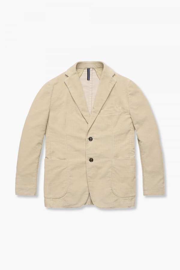 코튼 코듀로이 908 베이지 테일러드 자켓