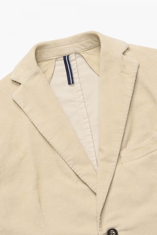 코튼 코듀로이 908 베이지 테일러드 자켓