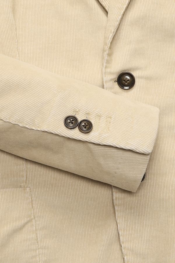 코튼 코듀로이 908 베이지 테일러드 자켓