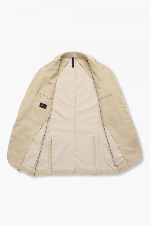 코튼 코듀로이 908 베이지 테일러드 자켓