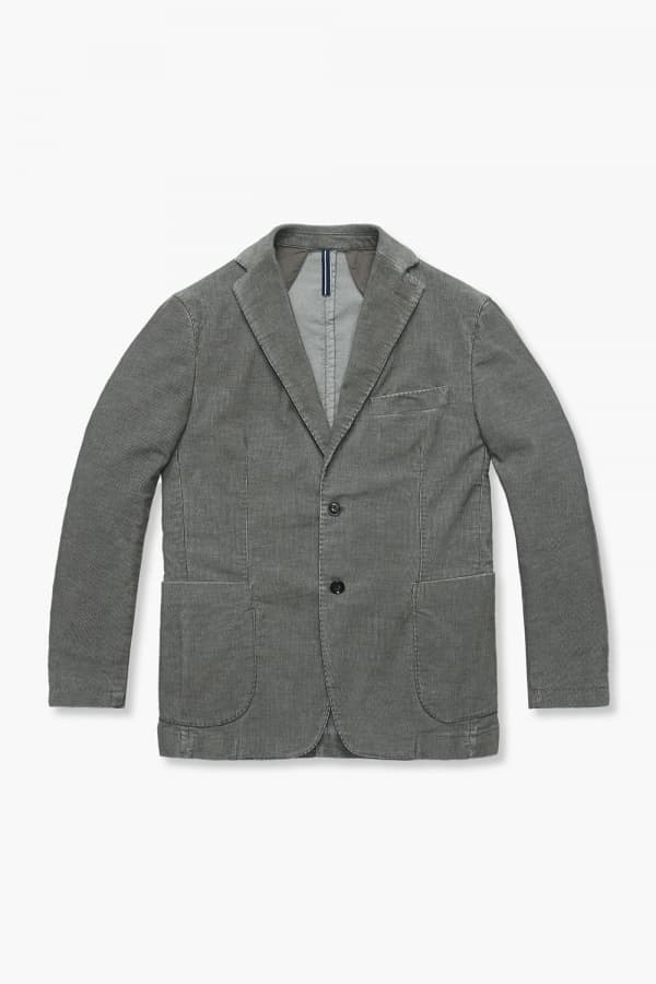 코튼 코듀로이 908 다크그레이 테일러드 자켓