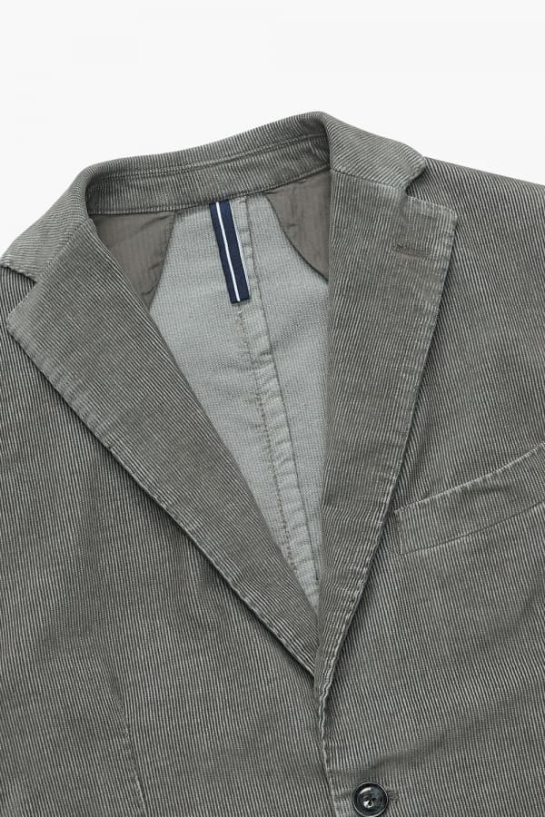 코튼 코듀로이 908 다크그레이 테일러드 자켓