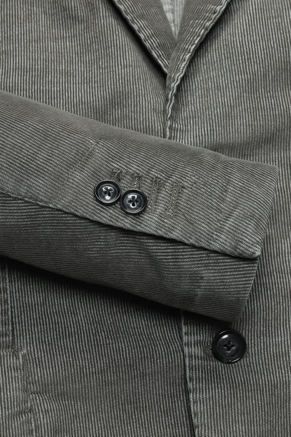 코튼 코듀로이 908 다크그레이 테일러드 자켓