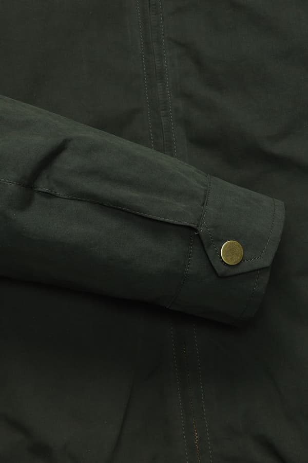 왁스 코튼 베이직 블루종 821 다크카키 점퍼