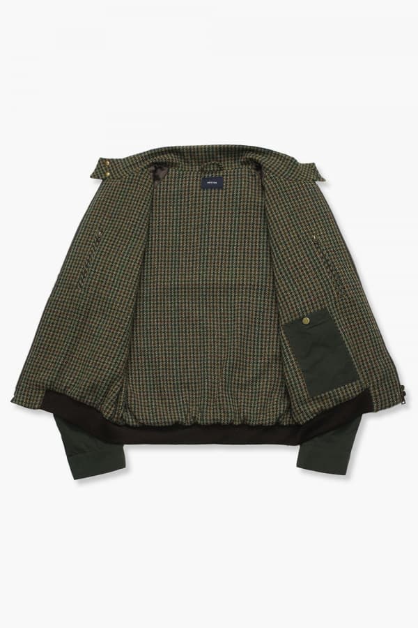 왁스 코튼 베이직 블루종 821 다크카키 점퍼