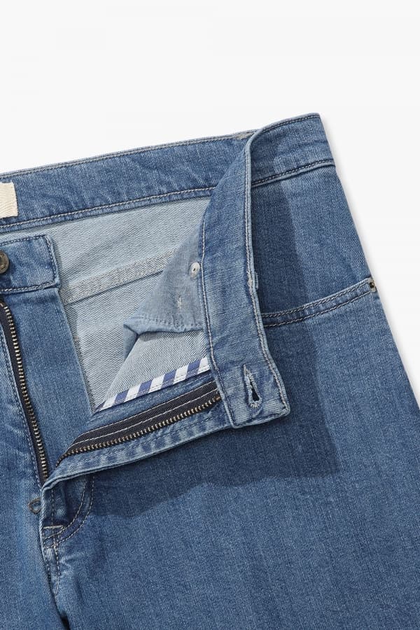 중청 데님 스트레이트 401 블루 캐주얼 팬츠