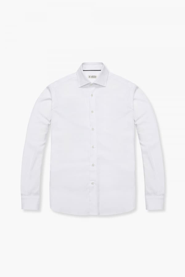 코튼 베이직 플란넬 310 화이트 셔츠