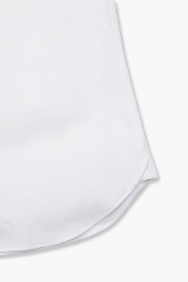 코튼 베이직 플란넬 310 화이트 셔츠