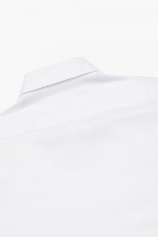 코튼 베이직 플란넬 310 화이트 셔츠